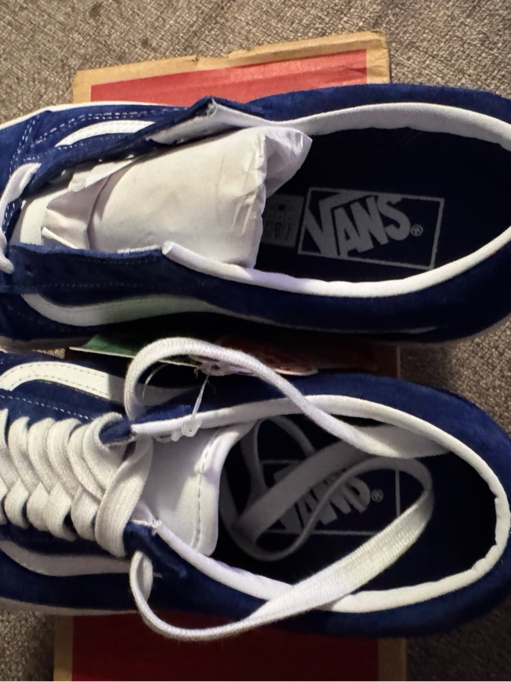 Vans Old Skool Suede Sneakers - Blue White - Picture 4 of 8
